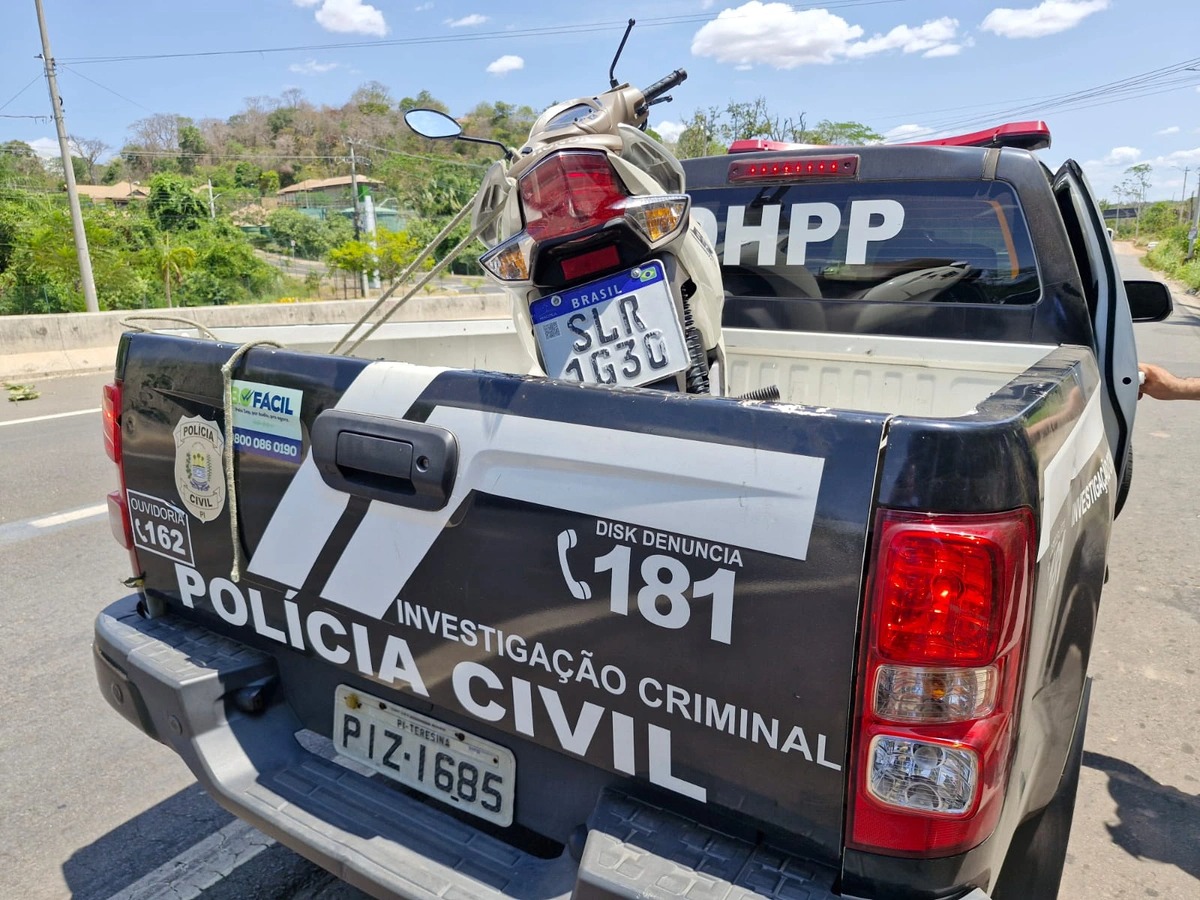 Motocicleta da vítima