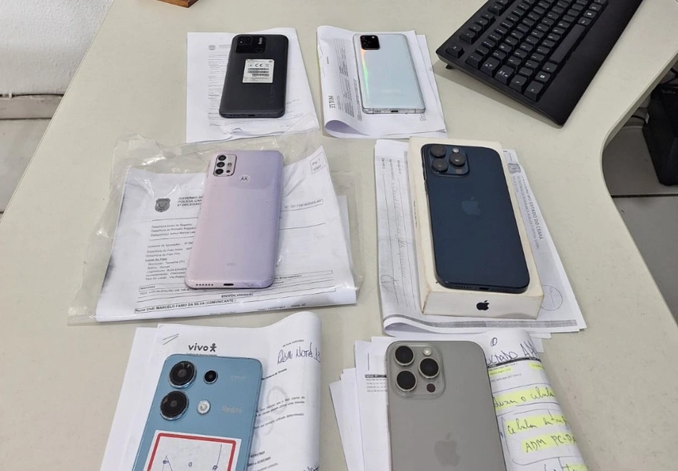 Polícia Civil recupera celulares nos estados do Piauí, Pará e Ceará