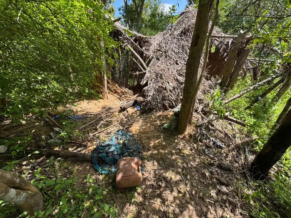 Cabana abandonada na região de Bacabal